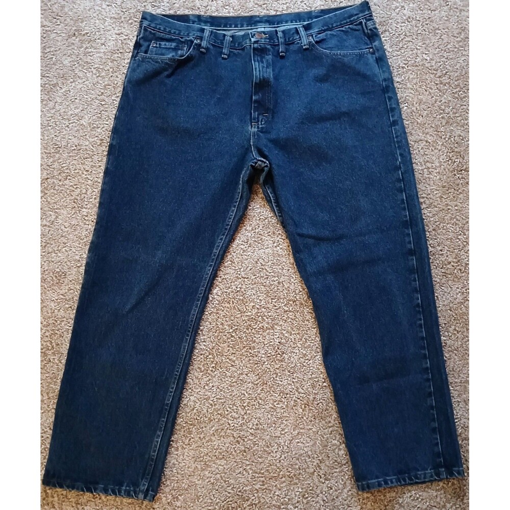 Wrangler Men's Jeans Relaxed Fit Blue Denim Pants Size 44x30